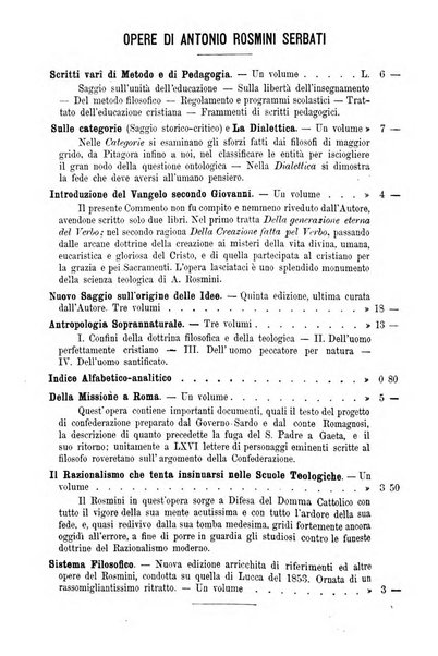 Il Rosmini enciclopedia di scienze e lettere