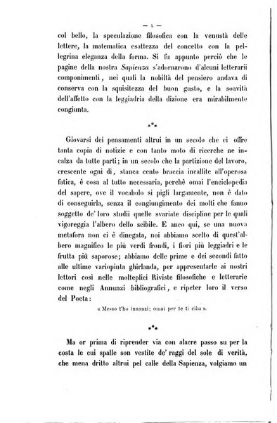 La sapienza rivista di filosofia e lettere