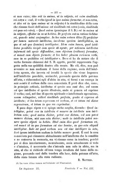 La sapienza rivista di filosofia e lettere