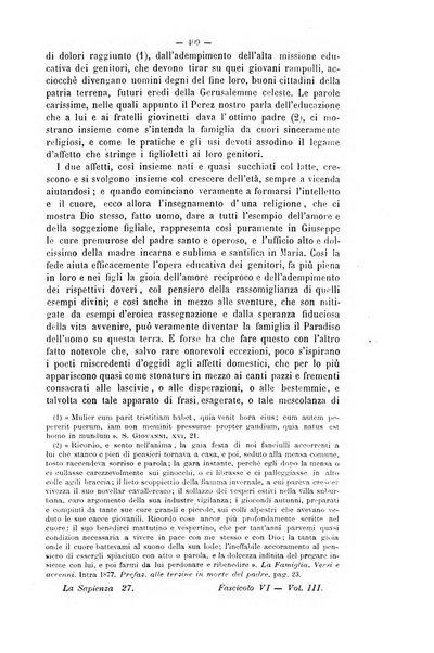 La sapienza rivista di filosofia e lettere