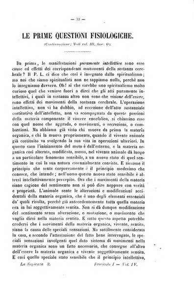 La sapienza rivista di filosofia e lettere