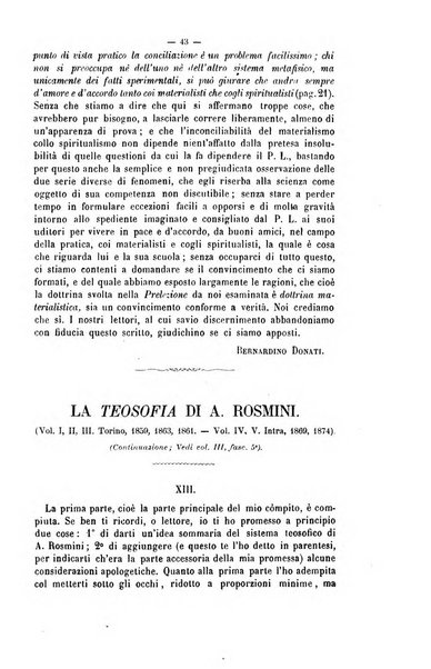 La sapienza rivista di filosofia e lettere