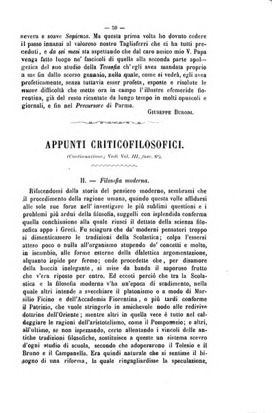 La sapienza rivista di filosofia e lettere