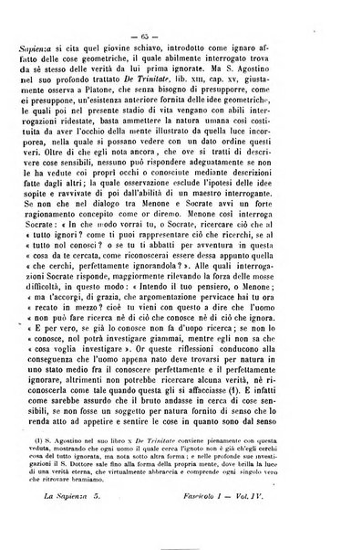 La sapienza rivista di filosofia e lettere