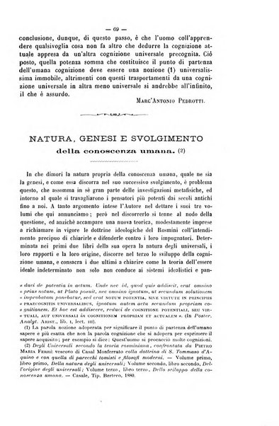 La sapienza rivista di filosofia e lettere