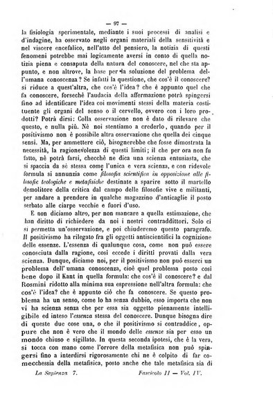 La sapienza rivista di filosofia e lettere