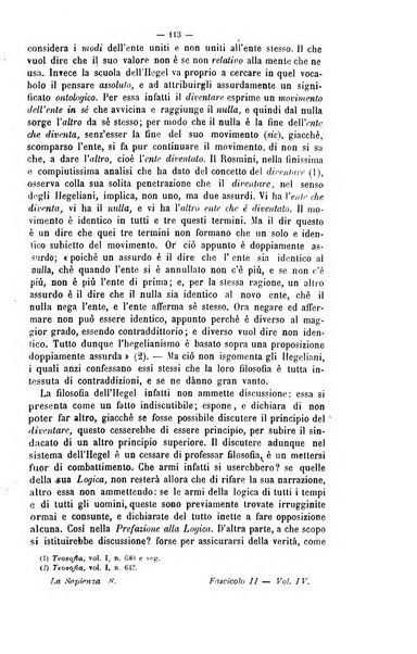 La sapienza rivista di filosofia e lettere