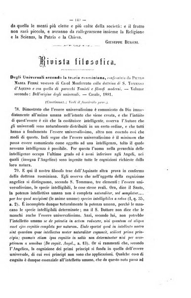 La sapienza rivista di filosofia e lettere