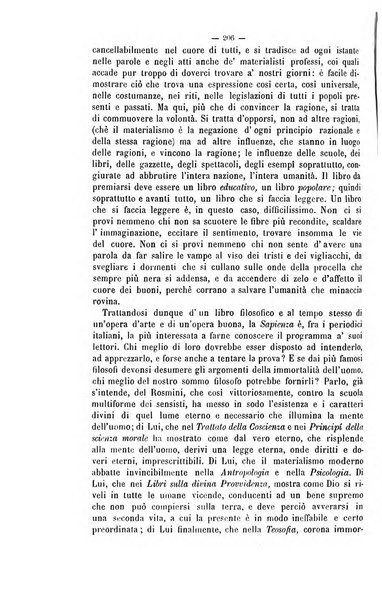 La sapienza rivista di filosofia e lettere