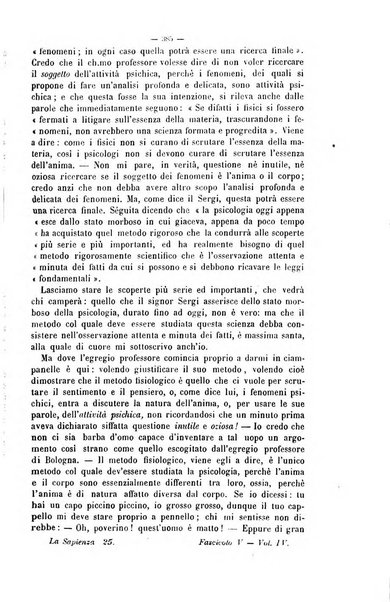 La sapienza rivista di filosofia e lettere