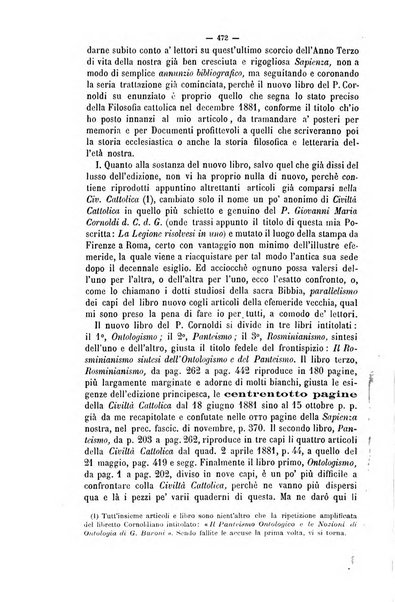 La sapienza rivista di filosofia e lettere