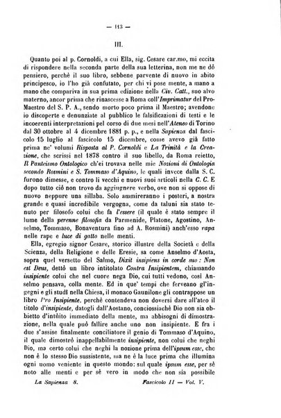 La sapienza rivista di filosofia e lettere