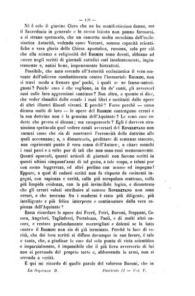 La sapienza rivista di filosofia e lettere