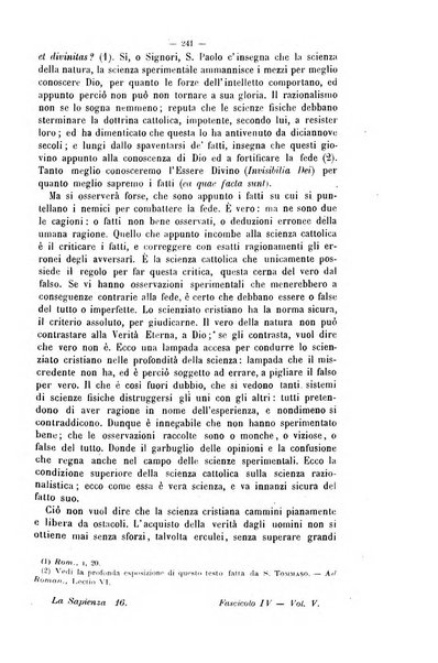 La sapienza rivista di filosofia e lettere