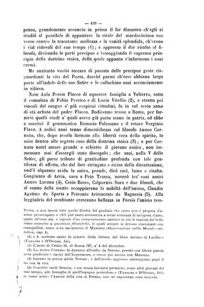 La sapienza rivista di filosofia e lettere