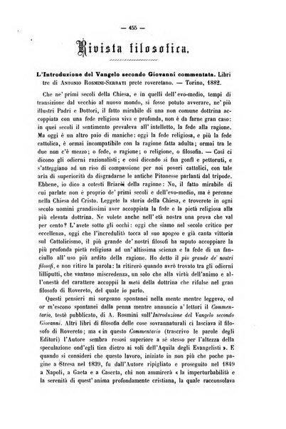 La sapienza rivista di filosofia e lettere