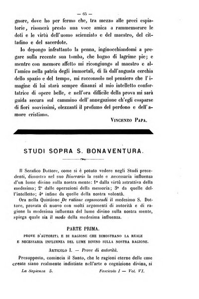 La sapienza rivista di filosofia e lettere