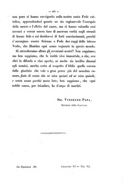 La sapienza rivista di filosofia e lettere