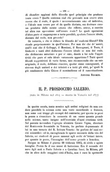 La sapienza rivista di filosofia e lettere