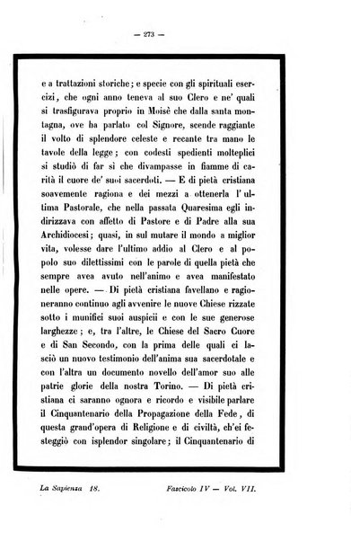 La sapienza rivista di filosofia e lettere