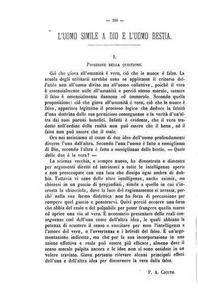 La sapienza rivista di filosofia e lettere