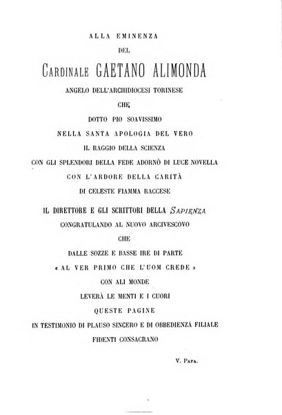 La sapienza rivista di filosofia e lettere