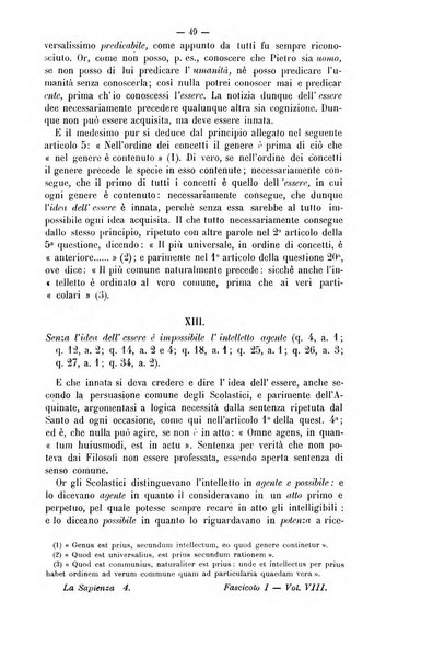 La sapienza rivista di filosofia e lettere