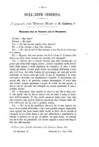 La sapienza rivista di filosofia e lettere