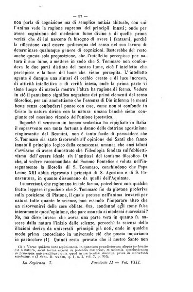 La sapienza rivista di filosofia e lettere