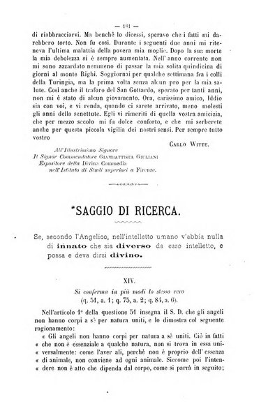 La sapienza rivista di filosofia e lettere