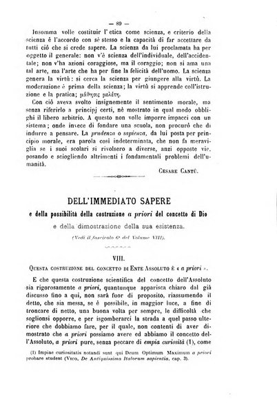 La sapienza rivista di filosofia e lettere