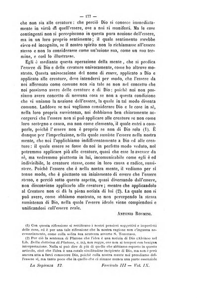 La sapienza rivista di filosofia e lettere