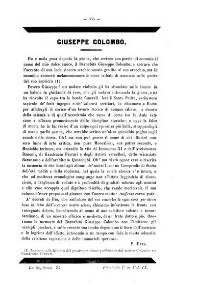 La sapienza rivista di filosofia e lettere