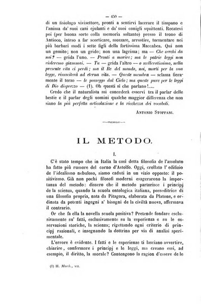 La sapienza rivista di filosofia e lettere