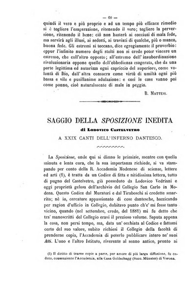 La sapienza rivista di filosofia e lettere