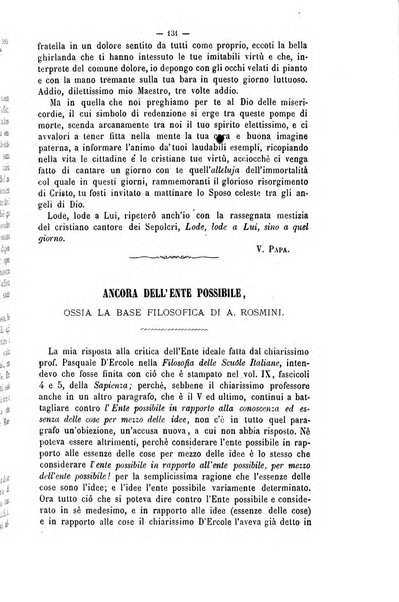 La sapienza rivista di filosofia e lettere