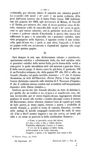 La sapienza rivista di filosofia e lettere