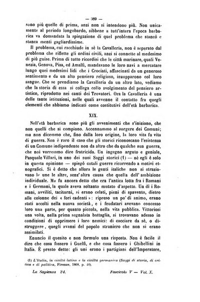 La sapienza rivista di filosofia e lettere