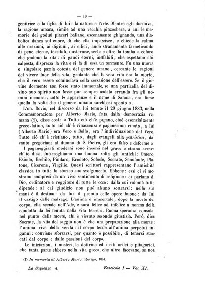 La sapienza rivista di filosofia e lettere