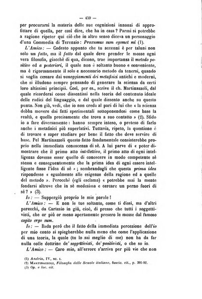 La sapienza rivista di filosofia e lettere