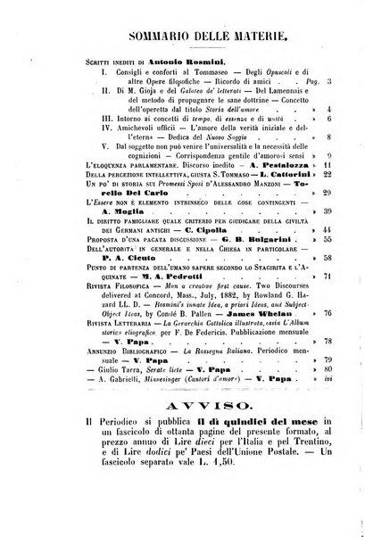 La sapienza rivista di filosofia e lettere