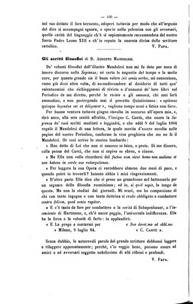 La sapienza rivista di filosofia e lettere