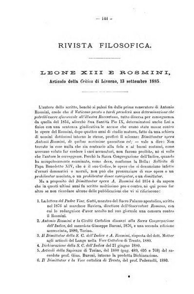 La sapienza rivista di filosofia e lettere