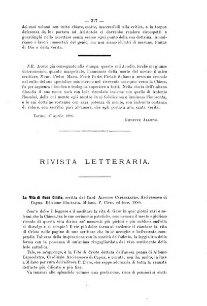 La sapienza rivista di filosofia e lettere