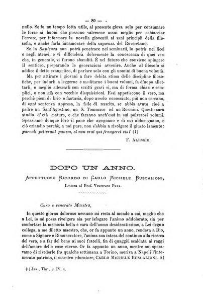 La sapienza rivista di filosofia e lettere