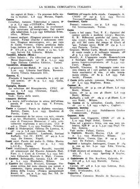 La scheda cumulativa italiana bollettino bibliografico