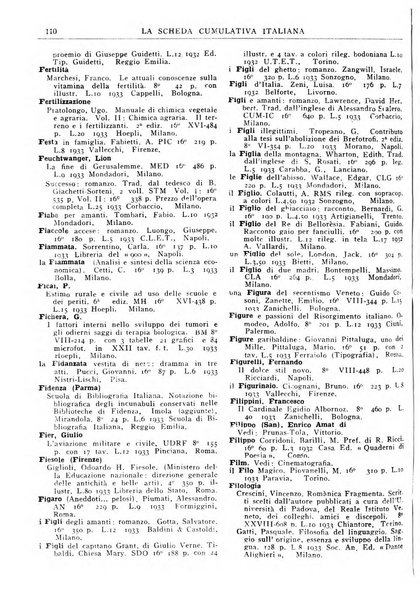 La scheda cumulativa italiana bollettino bibliografico