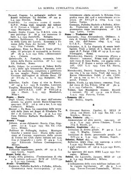 La scheda cumulativa italiana bollettino bibliografico