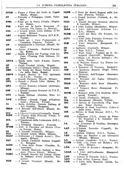 La scheda cumulativa italiana bollettino bibliografico