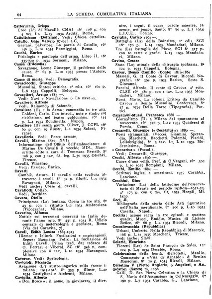 La scheda cumulativa italiana bollettino bibliografico